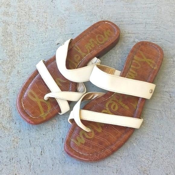 SAM EDELMAN Elegant Cream Women's Sandals - Picture 2 of 5